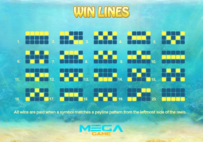 Paylines Ocean Fortune