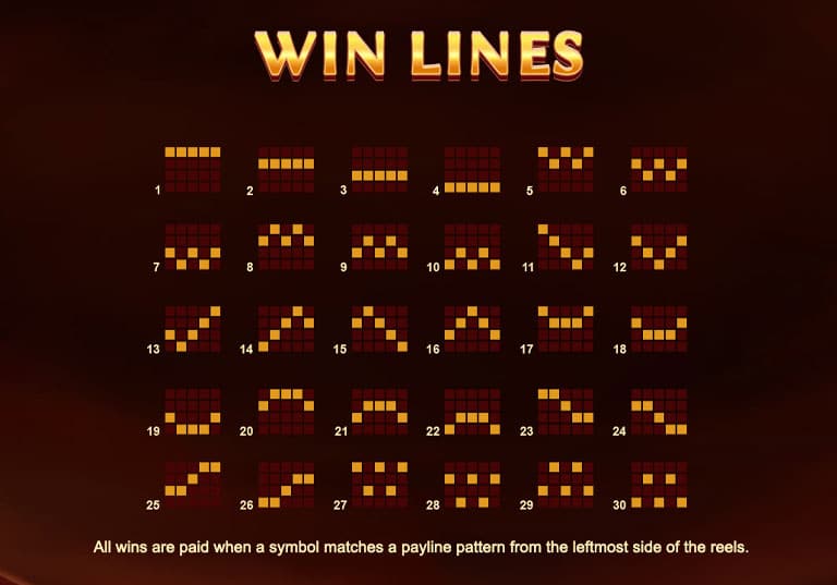 Paylines Mega Pyramid